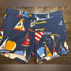 Brooks Brothers Sail Boat Nautical Print Shorts